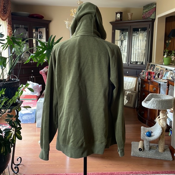The North Face Full Zip Up Olive Green Hoodie Size XL - Picture 6 of 6
